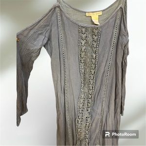 Medium Blue Cold Shoulder Dress Size Small